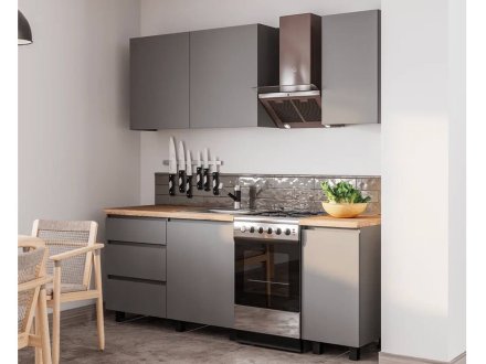 Кухня Асти 1,6 м (графит)