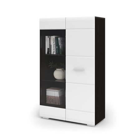 Вегас Стеллаж снято с производства (Венге/Белый глянец)