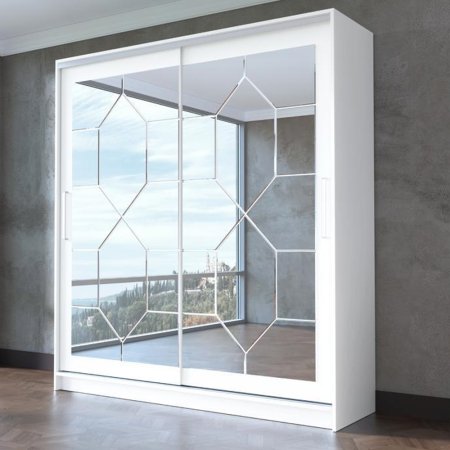 Шкаф-купе Эверест Премиум (Анкор белый)