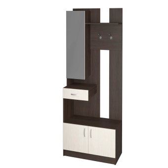 Вега ВШ-1 вешалка + ЗЕРКАЛО (венге/белфорд)