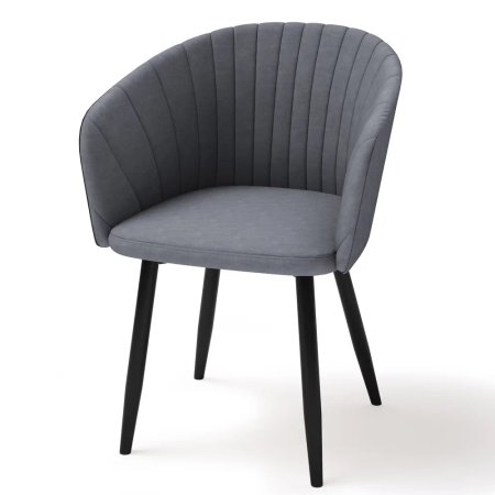 Стул Бренди (конус 32 черный матовый) (Велюр В-21)