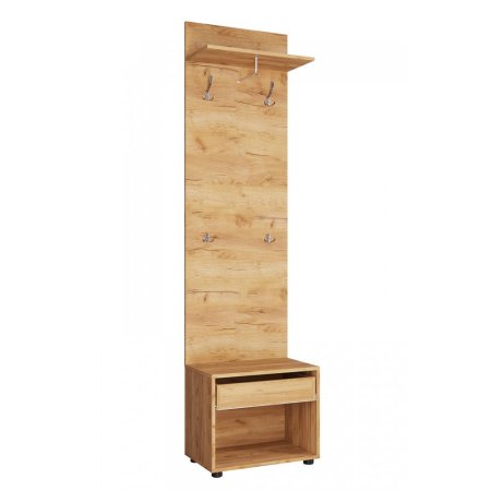 Сафари тумба с вешалкой ТМ-003 (Крафт золотой/матовый Графит Софт)