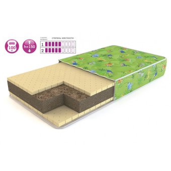 Матрас Бейби Карапузик (чехол полликоттон)