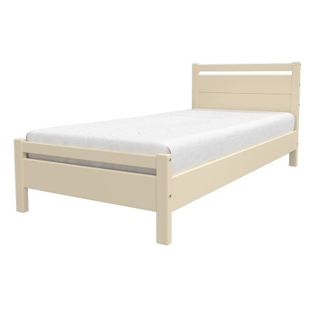 Вероника-1 кровать 90х200 + металлокаркас + комплект ножек (Слоновая кость)