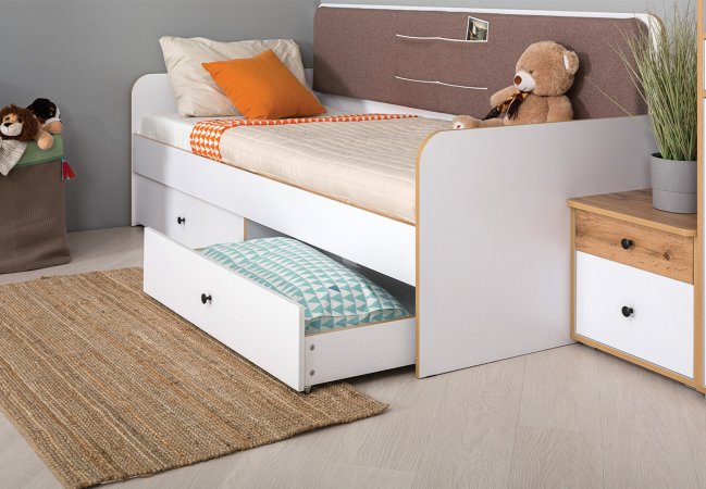 Вуди детская комплект 2 (белый / крафт золотой)