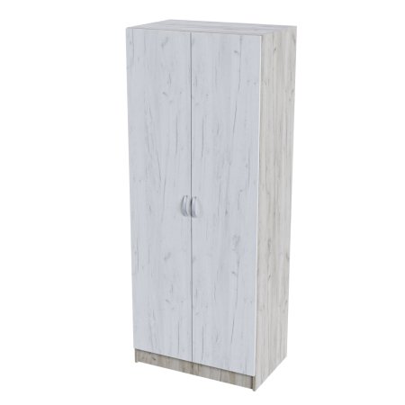 Басса шкаф ШК 556 с перегородкой (Крафт белый / крафт серый)