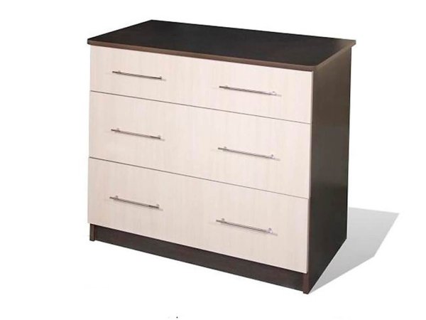 Комод К-1.2 3-ящика (Венге/Дуб молочный) снято с производства