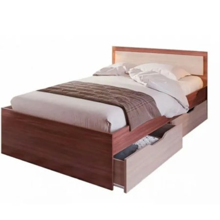 Гармония Кровать КР 607 80х200 с ящиками (Шимо комби)