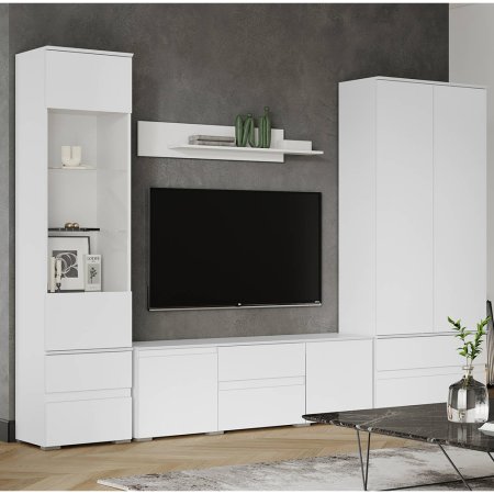 Гостиная Плейона комплект 1 (белый)