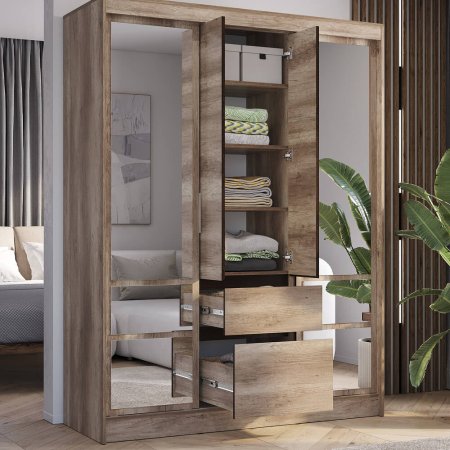 Энигма шкаф-купе ШКК-06 (дуб каньон/венге)