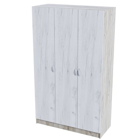 Басса шкаф ШК 557 3 ств. (Крафт белый / крафт серый)