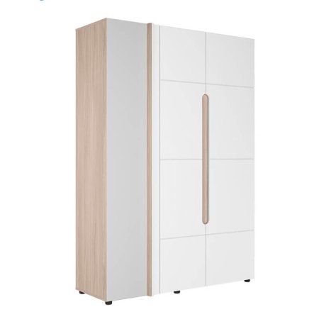 Палермо-3 шкаф угловой 90град. ШК-012 (Шимо светлый / глянцевая Белый)