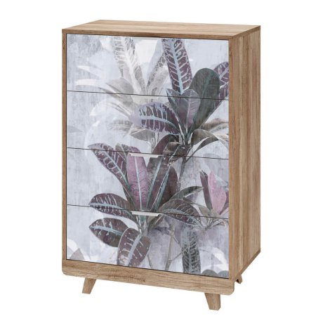 Комод Мегаполис КМ-02 (Дуб каньон/фотопечать "Бали")