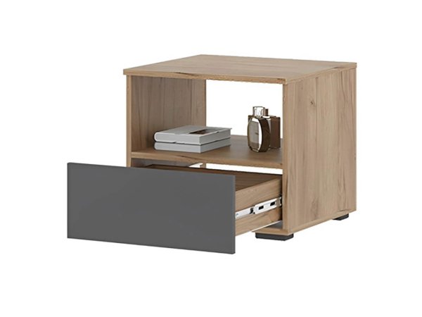 Хелен тумба прикроватная ТБ 01 (Дуб крафт золотой/Графит)