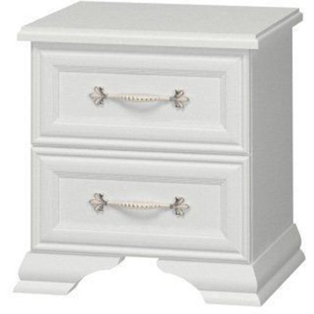 Спальня ГРАЦИЯ (ЛАК) тумба 2ящ. (Белый/Белый)
