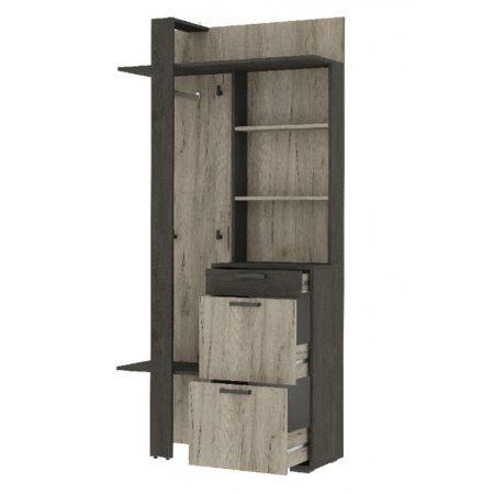 Эдинбург ВШ 01 Вешалка (железный камень/ крафт серый)