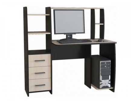 Компьютерный стол КЛ №6.3 (Венге / Дуб молочный)