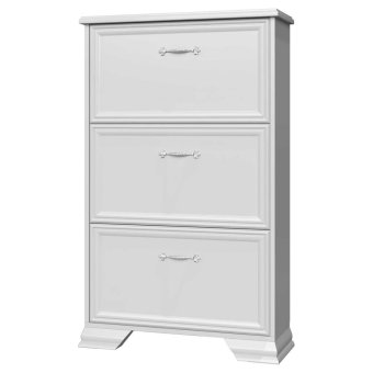 Прихожая ГРАЦИЯ (ЛАК) тумба для обуви (Белый/Белый)