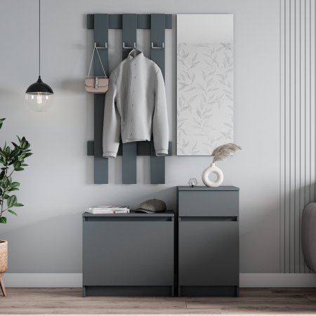 Мори Прихожая зеркало МПЗ 400 (Графит)