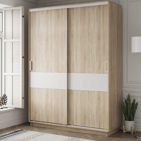 Шкаф-купе Стоун декор 2 дверный (Дуб сонома, 120)