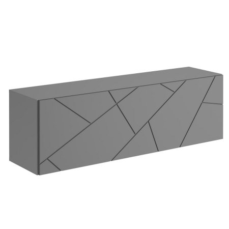 Гранж Шкаф навесной ШН-004 (Серый шифер/графит софт)