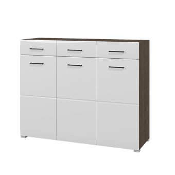 Ненси комод (Венге/Белый глянец)