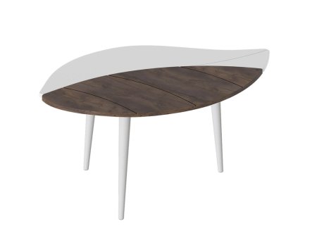 Стол журнальный СЖ-17 (Белый матовый / Таксония)