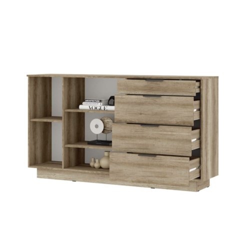 Даллас комод КМ 01 (дуб каньон/софт графит) снято с производства