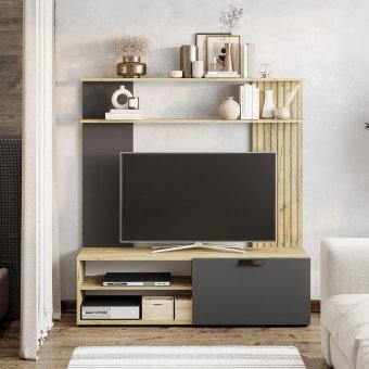 Гостиная Мишель тип 1 ГС-05 (крафт/графит)