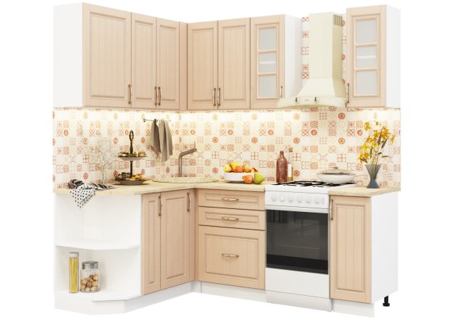 Модульная кухня Лондон (Дуб капучино)