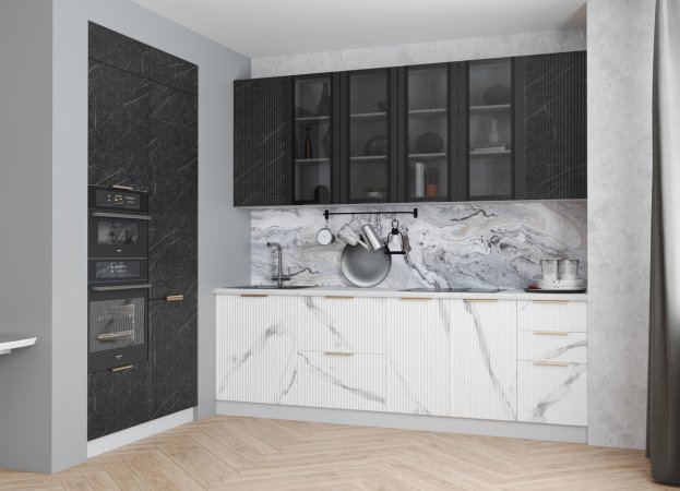 Модульная кухня "Монца" (Гранит Оникс)