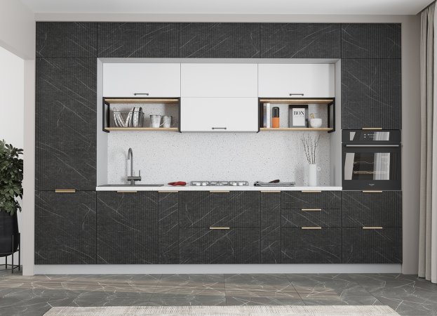 Модульная кухня "Монца" (Гранит Оникс)