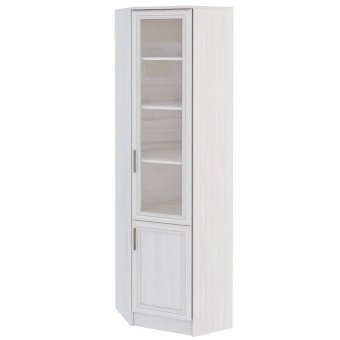 Принцесса библиотека шкаф угловой (Анкор белый) ЦРК.ПРН.24