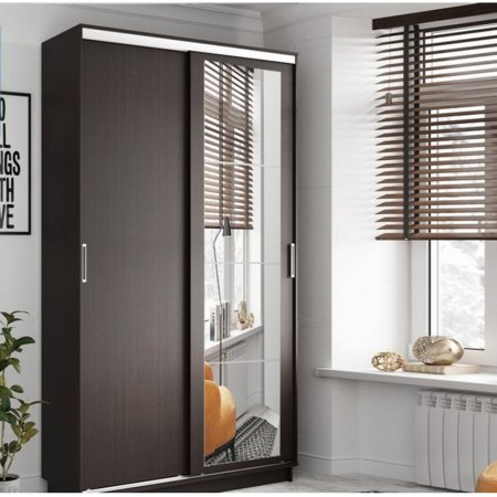 Шкаф-купе Стоун зеркало 2 дверный (Венге, 120)