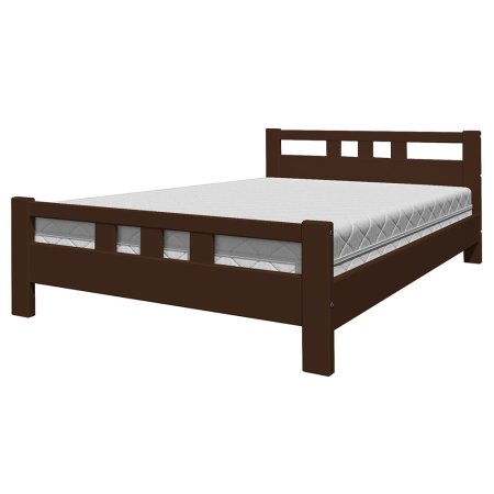 Вероника-2 кровать 120х200 + металлокаркас + комплект ножек (Орех)