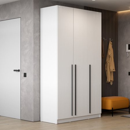 Берген шкаф ШК-1200 3 ств. (Белый)