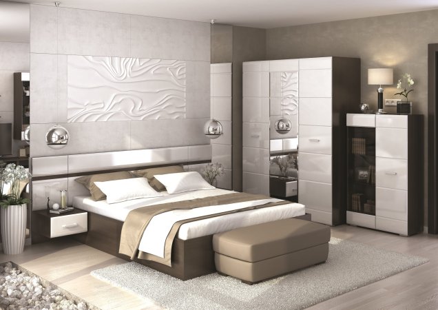 Вегас тумба ТБ2 с надстройкой снято с производства (Венге/Белый глянец)