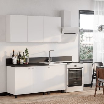 Кухня Куба 1,6 м (белый)