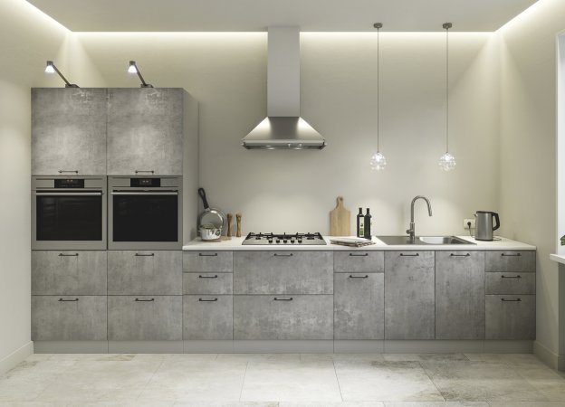 Модульная кухня Лофт (Бетон светлый)