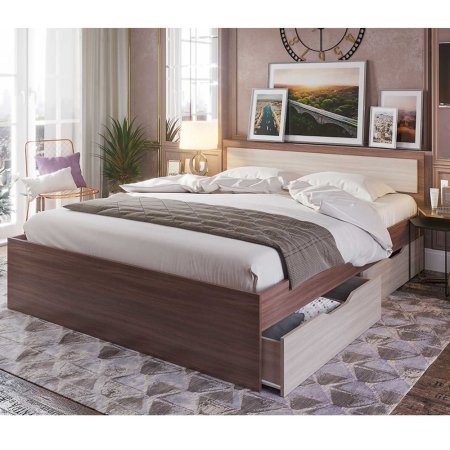 Гармония Кровать КР 606 120х200 с ящиками (Шимо комби)