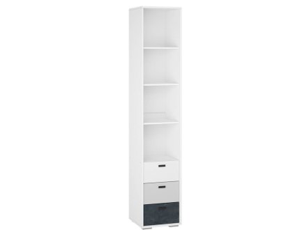 Накки ПО-400 пенал открытый (белый / серый)