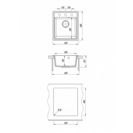 Dr.Gans Smart Оливия 420 мойка
