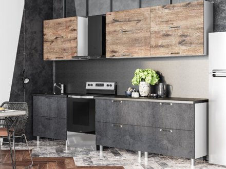 Модульная кухня Шервуд (белый/M25 и M23)