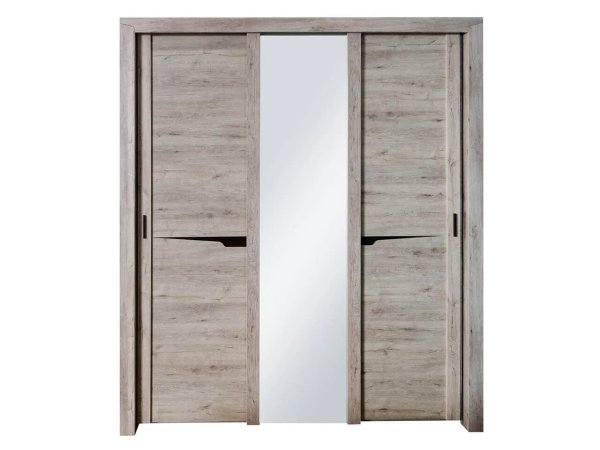 Соренто спальня шкаф-купе 3 дверный-снято с производства (Дуб Бонифаций)