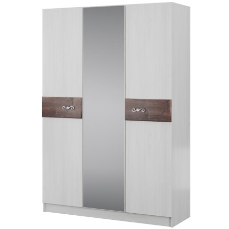 Мадлен шкаф 3 ств. (анкор светлый/МДФ дуб бомонд какао)