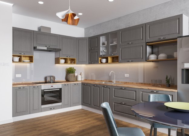 Модульная кухня Капри (Липа пепел)