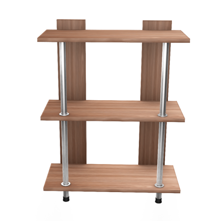 Стеллаж Лиана-2 прямая маленькая (Шимо темный)