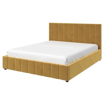 Нельсон Вертикаль кровать 160х200 + металлокаркас + подъемный механизм (Горчица)