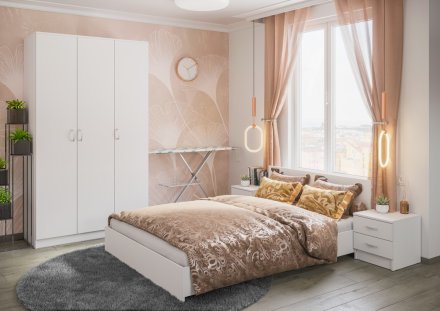 Ронда спальня комплект 1 (белый)