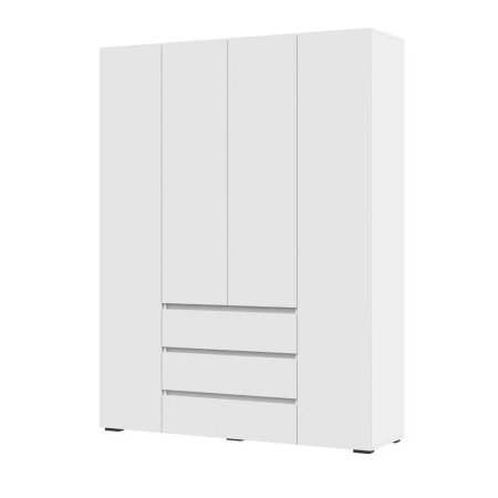 Хелен шкаф ШК 05 4 ств с ящиками (Белый)